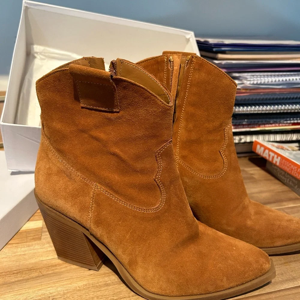 Saint + Sofia Dallas mid boots booties suede ankle Saint and Sofia - Picture 8 of 9